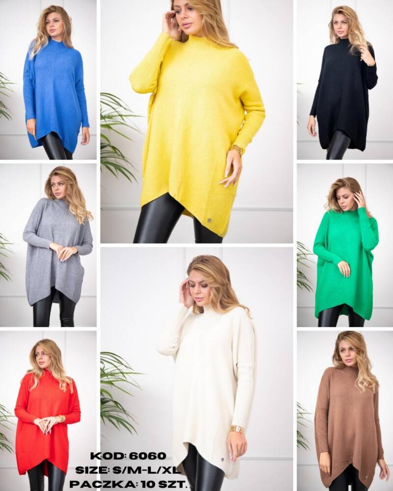 Tuniki damskie Roz S/M-L/XL, Mix Kolor .Paczka 10 szt